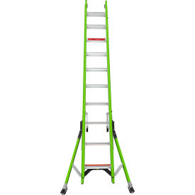20' HyperLite SumoStance 375 lb. Capacity Type IAA Fiberglass Extension Ladder - 17220