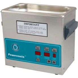 Ultrasonic Table Top Part Cleaning System - Digital Timer/Heat/Power Control, .75 Gal, 45 kHz, 115V