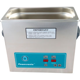Ultrasonic Table Top Part Cleaning System - Digital Timer/Heat, 1 Gal, 45 kHz, 115V