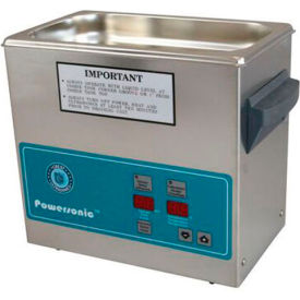 Ultrasonic Table Top Part Cleaning System - Digital Timer/Heat, .75 Gal, 45 kHz, 230V