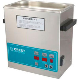 Ultrasonic Table Top Part Cleaning System - Digital Timer/Heat/Power Control, 1 Gal, 132 kHz, 230V