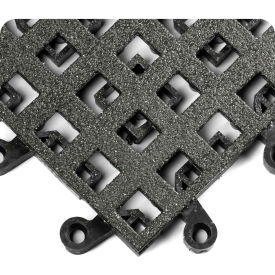 ErgoDeck Heavy Duty Open Grid with Gritshield 7/8" Thick 1.5' x 1.5' Black