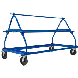 Shrink Wrap Roll Cart, 40-5/16"W x 80"L, 3 Roll Capacity, Blue