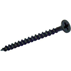 #6 x 1-1/8" Drywall Screw - Phillips Bugle Head - Steel - Black Phosphate - Sharp Point - 1000 Pack