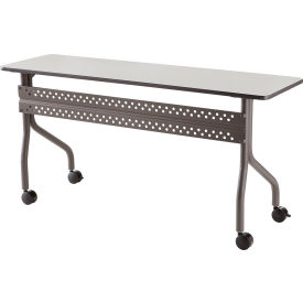 Mobile Training Table - 60" x 18" - Gray