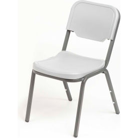 Plastic Stack Chair - Platinum - Pack of 4