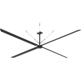 Industrial Ceiling HVLS Fan - High Volume - 215000 CFM, 20 Ft. Dia, 1 PH, 230V
