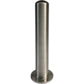Stainless Steel Bollard, 36"H x 6" Dia., 304-grade Material