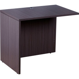 Reversible Desk Return - 36"W x 24"D - Driftwood