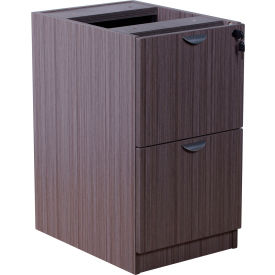 Full Pedestal File/File - 26"W x 22"D - Driftwood