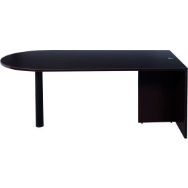 Bullet Office Desk - 71"W x 35"D - Mocha