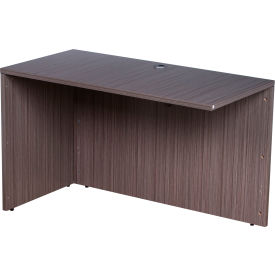 Reversible Desk Return - 24"W x 48"D - Driftwood