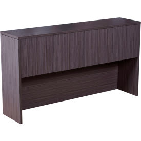 Four Door Hutch - 66"W x 15"D x 36"H - Driftwood