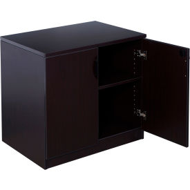 2-Shelf Storage Cabinet - 31"W x 22"D - Mocha