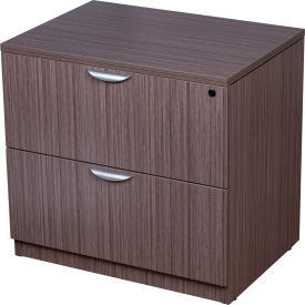 2-Drawer Lateral File - 31"W x 22"D - Driftwood