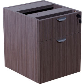 2 Hanging Pedestal - 3/4 Box/File - Driftwood