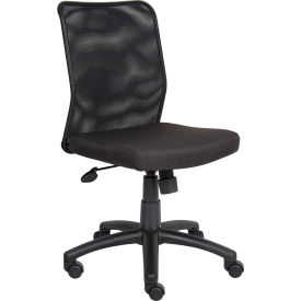 Budget Task Chair - Fabric Seat with Mesh Back - Black