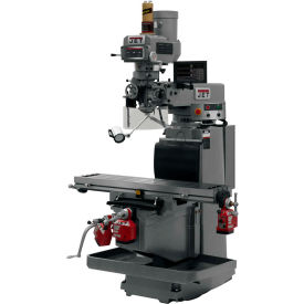 JTM-1254RVS Mill with Newall DP700 3X DRO, Powerfeeds, Air Powered Drawbar