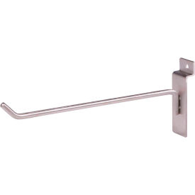 8" Hook for Slatwall - Satin Nickel