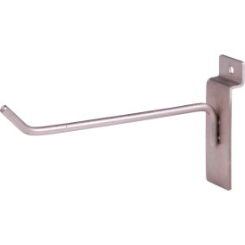 6" Hook for Slatwall - Satin Nickel