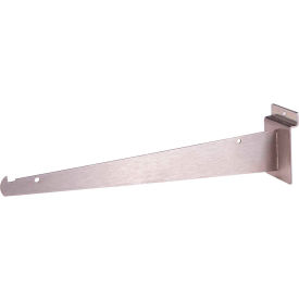 12" Shelf Bracket for Slatwall - Satin Nickel