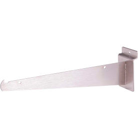 10" Shelf Bracket for Slatwall - Satin Nickel