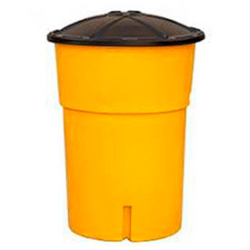 TrafFix Devices Big Sandy 48000 Series Barrel With Lid, 2,100 lb Capacity, 48210-0