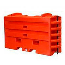 TrafFix Devices Sentry Water Cable Barrier, Orange.