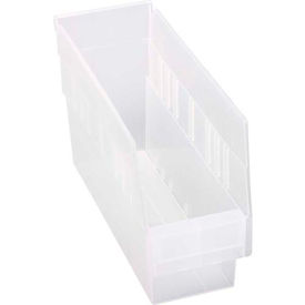 Plastic Nesting Shelf Bin 4-1/8"W x 11-5/8"L x 6"H Clear