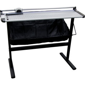 Rotary Paper Trimmer with Metal Stand - 37" Cutting Length - 10 Sheet Capacity - Gray