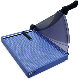 Professional-Grade Guillotine Paper Trimmer - 18" Cutting Length - 40 Sheet Capacity - Blue