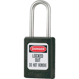 Thermoplastic Zenex Snap Lock Safety Padlock 1-3/8"W x 1-1/2"H Black