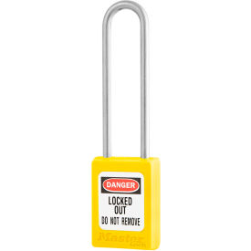 Thermoplastic Zenex S33LTYLW Snap Lock Safety Padlock, 1-3/8"W x 3"H Yellow