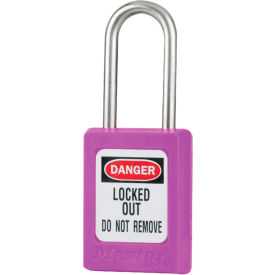 Thermoplastic Snap Lock Safety Padlock, 1-3/8"W x 1-1/2"H