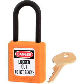 Dielectric Zenex Safety Padlock, Orange, 3/Set, Keyed Alike