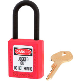 Dielectric Zenex™ 406KAS12RED Safety Padlock Red, 12/Set