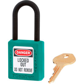Dielectric Zenex 406KATEAL Padlock, 1-1/2"W x 1-1/2"H, Nylon Shackle, Teal