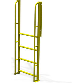 4 Step 90 Degree Incline Ladder, 24 inch Grip Strut Tread