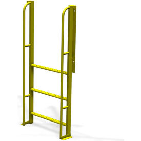 3 Step 90 Degree Incline Ladder, 24" Wide Perforated Tread