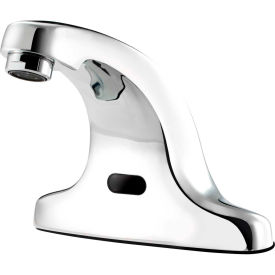 16-197 Electronic Sensor Operated Deck Mount Faucet, 4" Center, ADA Compliant, Chrome