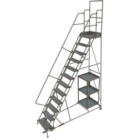 12 Step Steel Stock Picking Ladder, Grip Strut
