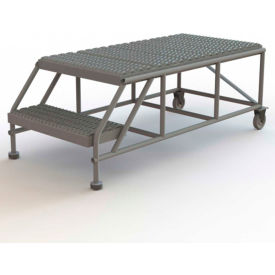 Mobile Work Platform 24"W x 48"L, No Handrails, Gray - WLWP022448