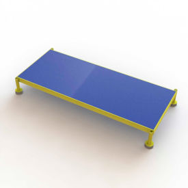 48 X 19 Inch Adjustable Height Steel Work Platform, 5"H To 8"H
