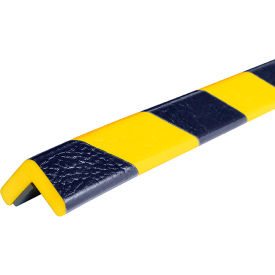 Magnetic Corner Bumper Guard, E, 39"L x 2"W, Black/Yellow