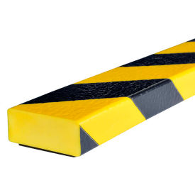 Magnetic Surface Bumper Guard, D, 39"L x 2"W, Black/Yellow