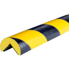 Magnetic Corner Bumper Guard, A, 39"L x 2"W, Black/Yellow
