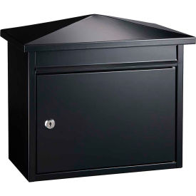 Summit Wall Mount Locking Mailbox Black