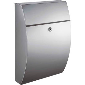 Glacial Wall Mount Locking Mailbox Stainless Steel