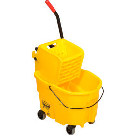 WaveBrake 2.0 Mop Bucket & Wringer Combo With Side Press, 26 Qt. - Yellow