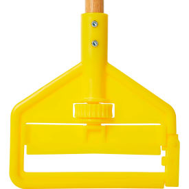 60" Invader Side Gate Wood Mop Handle, Yellow - FGH116000000